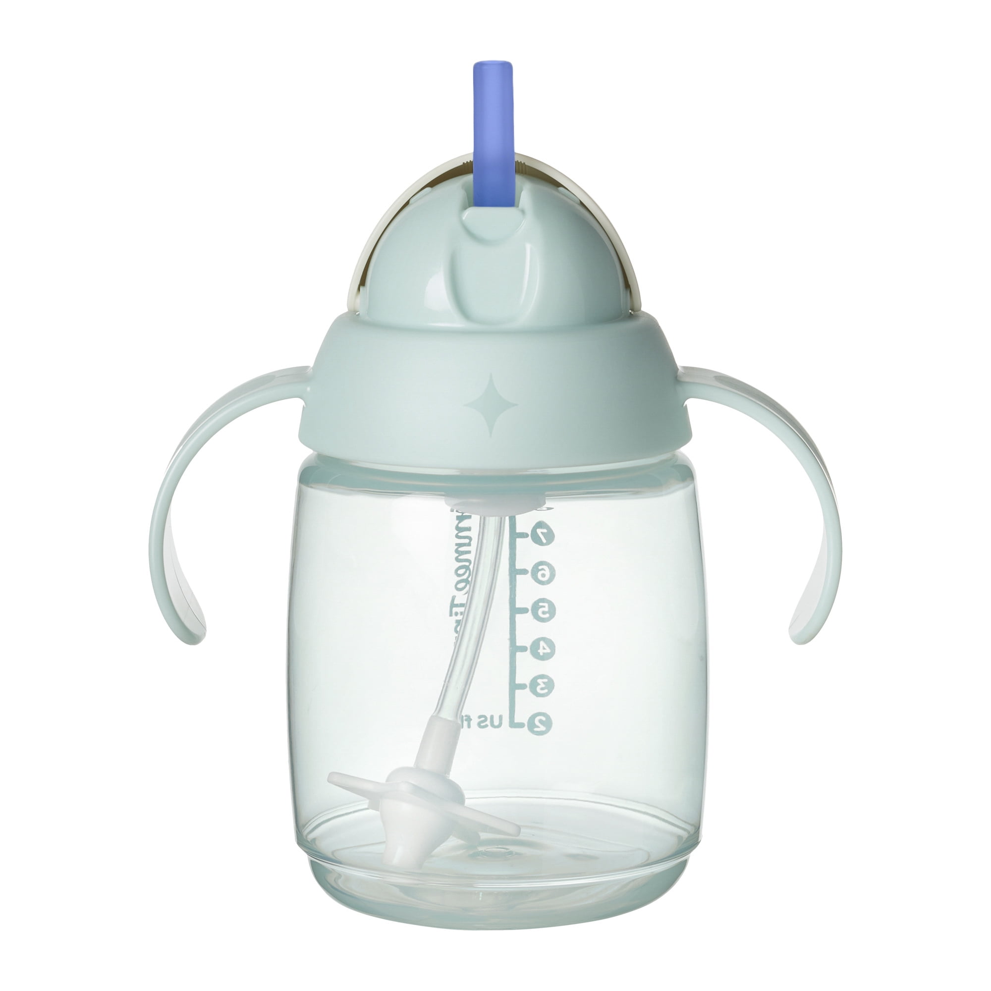 Tommee Tippee Starter Weighted Straw Baby & Toddler Cup, Spill-Proof, 6m+, 10oz, Green, 1-Pack