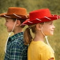 thumbnail image 4 of Cowgirl Hat,Western Cowboy Hats Wild West Classic Wide Brim Headwear for Men Women Halloween Gift,Themed Party, 4 of 7