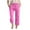 Hot Pink, variant on AherBiu Toddler Kids Girls Clothes Cotton Linen Capri Pants for Teen Girl Summer Casual Lightweight Capris with Pockets