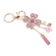 thumbnail image 5 of Rhinestone Four hoja trébol borla llavero colgante regalo llavero llave pendiente, 5 of 5
