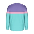 thumbnail image 5 of Maplenight Womens Collared Golf Shirts Long Sleeve V-Neck Button Down Shirts Color Block Business Casual Tops with Pocket, 5 of 6
