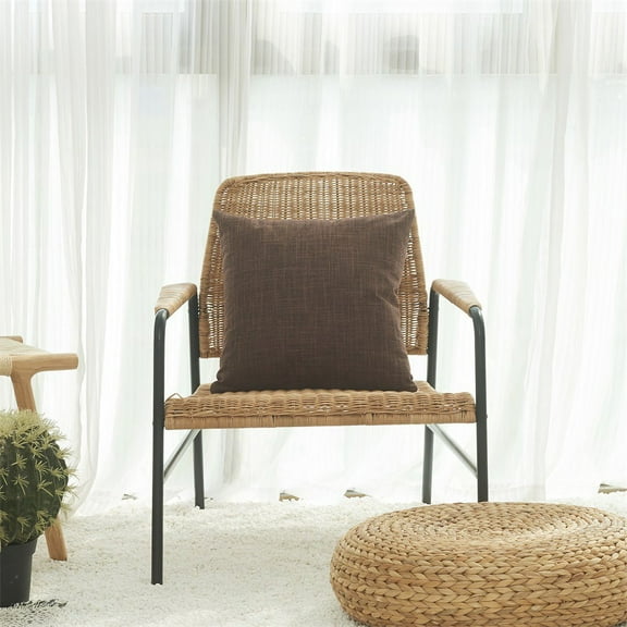 XmhyTop Small Pillows Decorative 2 Pack, 30*50CM Brown - Decorative Pillows with Linen-Cotton Cover & Polyester Filling, Soft & Breathable for Home Decor.