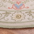 thumbnail image 3 of Safavieh Chelsea Harlan Bordered Wool Area Rug, Beige/Green, 5'6" x 5'6" Round, 3 of 12