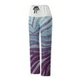 thumbnail image 4 of WILLBEST Pantalones Casuales de Cintura Alta Para Mujer, Pantalones de Yoga Holgados Con Cintura Elástica y Bolsillos, Pantalones Largos Estampados Cómodos Extra Grande, 4 of 5