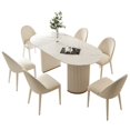 thumbnail image 4 of Luxury Modern Dining Room Sets Console Table Gold Oval Living Room Dining Tables White Yemek Masaları Kitchen Furniture TY20XP My Lux Decor Round, 4 of 13