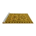 thumbnail image 2 of Ahgly Company Machine Washable Indoor Round Persian Yellow Traditional Area Rugs, 6' Round, 2 of 4