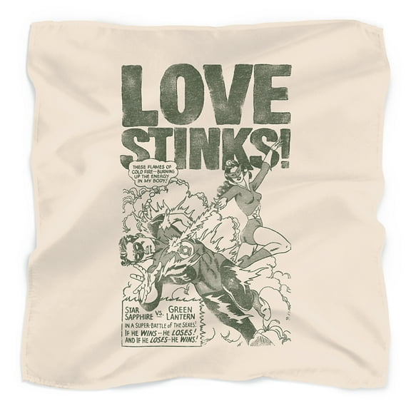 Green Lantern Love Stinks Bandana (21 in x 21 in)
