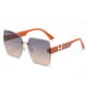 thumbnail image 1 of Gafas de sol cuadradas sin marco, gafas de sol personalizadas de moda con montura grande, hechas de PC, 1 of 5
