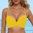 thumbnail image 2 of MKLEKYY Trajes De Baño Mujer 2 Piezas Women Back Stainless Steel Hooks Swimwear Tops Underwire Full Coverage Bikini Top Push Up Swim Crop Top Tie Back Bathing Suit Tops, 2 of 5