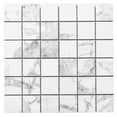 thumbnail image 5 of The Tile Life Penthouse White Polished Porcelain Mosaic Tile, 12" x 12", 9-Piece, 5 of 11