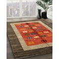 thumbnail image 2 of Ahgly Company Indoor Square Contemporary Red Abstract Area Rugs, 6' Square, 2 of 6