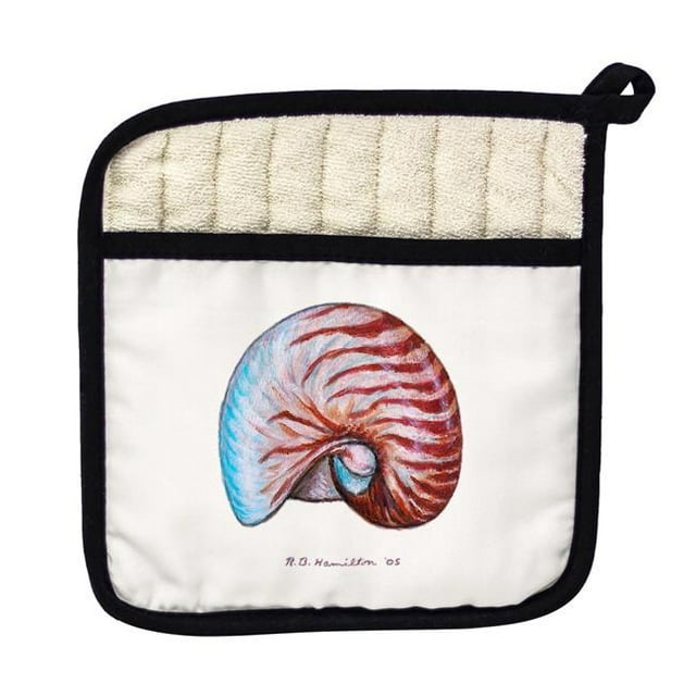 Betsy Drake PT118 Nautilus Shell Pot Holder