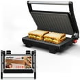thumbnail image 2 of Heynemo 3-in-1 Portable Panini Press Sandwich Maker with Nonstick Interior, 1000W, 2 of 8