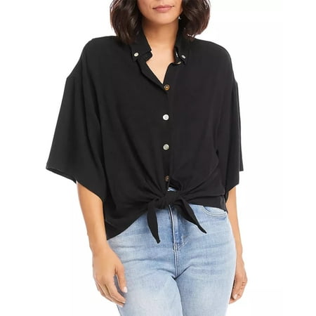 Karen Kane Relaxed Tie Front Shirt
