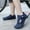 Dark Blue, variant on Zecgelong Kids Boys Sneakers For Sports Outdoor Casual Wear Breathable Lightweight Comfortable Non Slip Walking Shoes