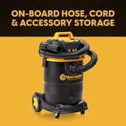 Vacmaster Professional VDK811PW 0201 8 Gallon 4.5 Peak HP Wet/Dry Vac with Self-Cleaning Filter System, 8 Gal, Black