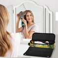 thumbnail image 6 of Hair Tool Organizer Bag with Heat Resistant Mat Removable Travel Storage Case for Hot Air Brushes Curling Irons Black Cat Lounging, 6 of 8