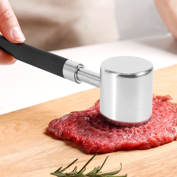 2 Pcs Meat Tenderizer Mallet Tool Manual Hammer Pounder with Non Slip