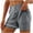 Grey, variant on Women Athletic Shorts 2 in 1 Elastic Waist Pockets Biker Ball Games Running Sports Summer Outfits (Orange, M)