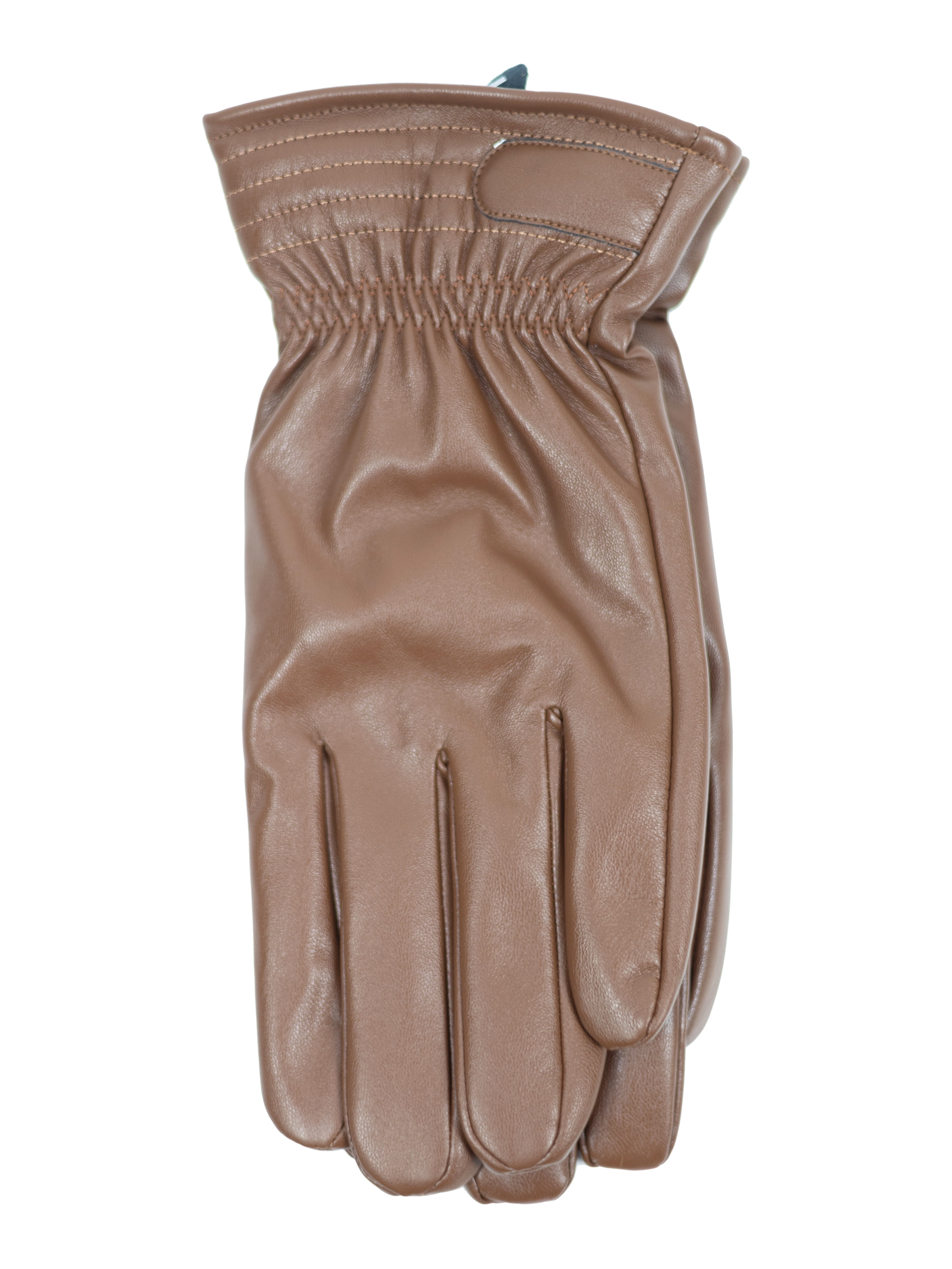 George Men's Faux Leather Glove, Brown