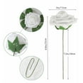 thumbnail image 2 of WSBArt 25pcs Artificial Flowers Real Looking White Foam Fake Roses with Stems for DIY Wedding Bouquets Bridal Shower Centerpieces Floral Arrangements Party Tables Home Decoration, 2 of 11