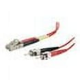 thumbnail image 4 of C2G 3m LC-ST 50/125 OM2 Duplex Multimode PVC Fiber Optic Cable - Red - patch cable - 10 ft - red, 4 of 5