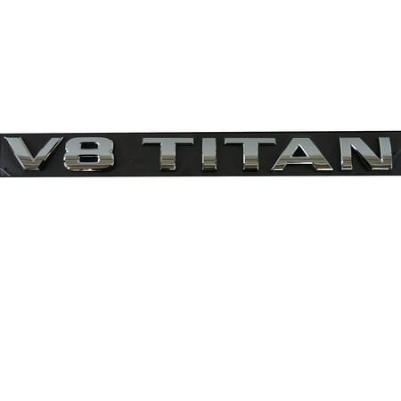 Genuine Nissan Accessories - Accessories (80894-7S205) V8 Titan Emblem, Fits: 2004-2013 Titan By Genuine Nissan Ship from US