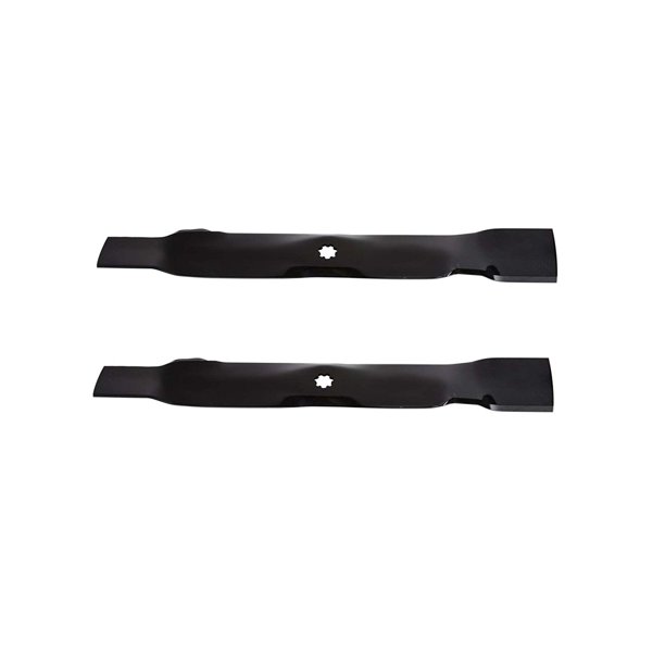 P599 (2) Mulching Blades fit 42" John Deere LA Series with Star Pattern