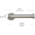 thumbnail image 4 of Seachrome 711-34-MB Coronado Wall Mounted Euro Toilet Paper Holder - Black, 4 of 5