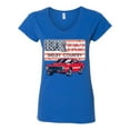 thumbnail image 2 of Wild Bobby Ford Shelby Vintage USA Country Plate Women Standard V-Neck Tee, 2 of 6