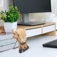 thumbnail image 5 of Highland Cow Wooden Figurine with Stand – Long Hair Statue for Rustic Home Country Kitchen or Office Décor Farmhouse Table Shelf Display Accent & Unique Gift Animal Lovers, 5 of 9