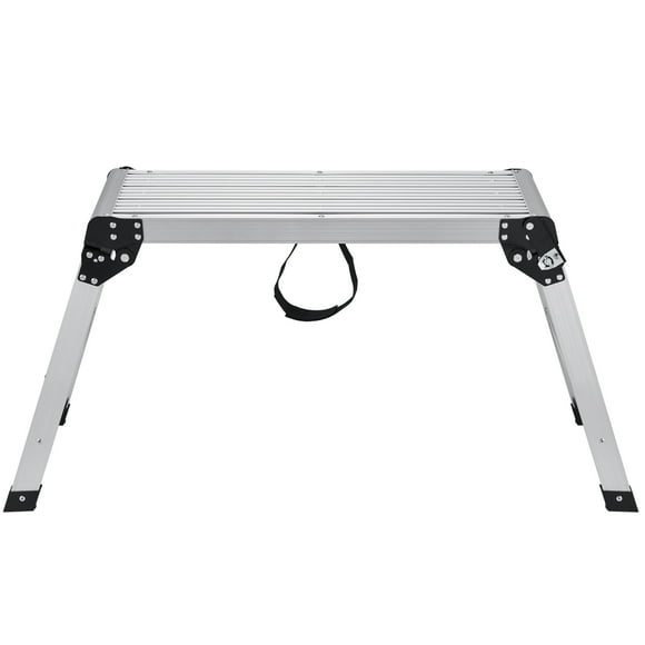 KFFKFF Collapsible Work Stand, Supports Up to 330 lbs, Aluminum Construction, Sturdy Workbench with Anti-Slip Feet, Perfect for Vehicle Maintenance, Cleaning, and Home Improvement Tasks