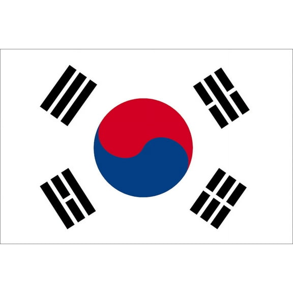 3.8 Inch South Korea Flag Vinyl Transfer Decal