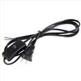 thumbnail image 3 of 5X Enchufe de EE.UU. 1.8M Cable de Alimentacion Interruptor de Boton Encendido / Apagado AC110V 3A AC250V 6A Negro, 3 of 5