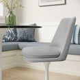 thumbnail image 2 of Lippa Swivel Dining Chair in White Light Gray, 2 of 10