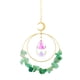 thumbnail image 1 of Cristal atrapasueños, tema lunar, diseño de cadena dorada con gotas de agua, luna y estrellas., 1 of 5