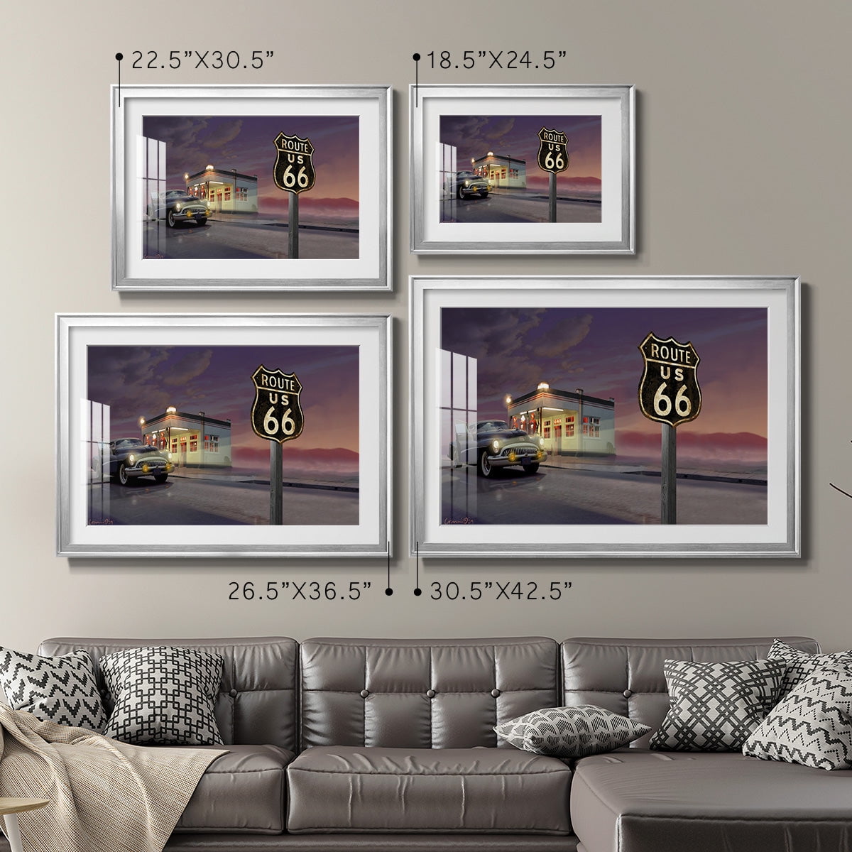 Route 66 Premium Framed Print - Ready to Hang