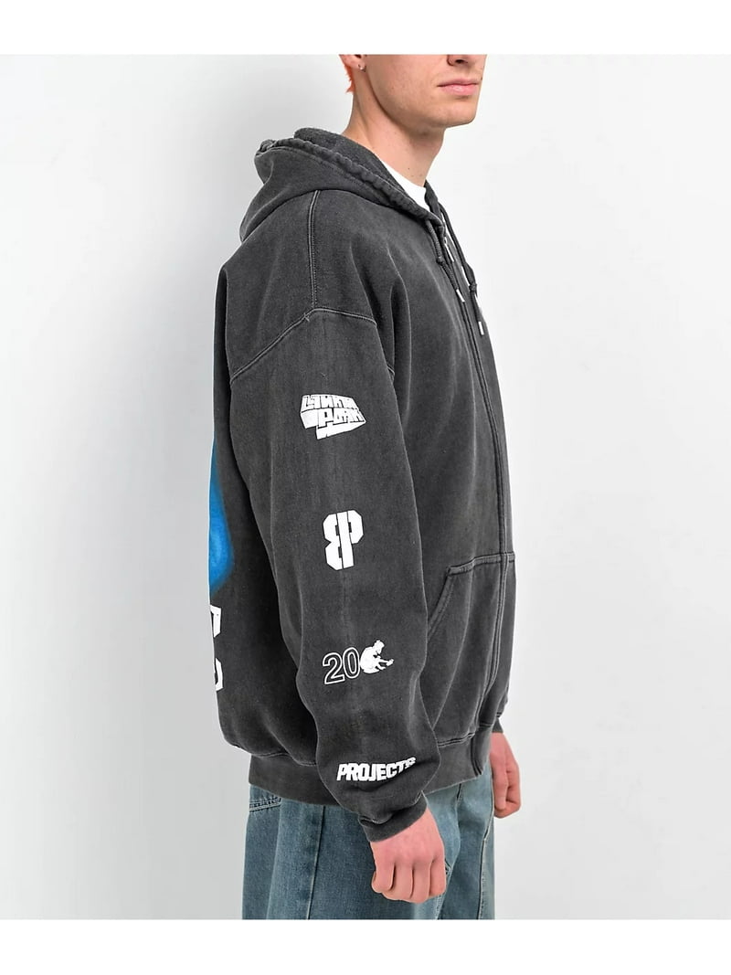 Linkin Park X Brooklyn Projects Men's Overspray Black Wash Zip
