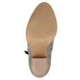 thumbnail image 6 of Journee Womens Vally Inside Zip Stacked Heel Booties, Widths Available, 6 of 10
