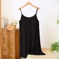 thumbnail image 3 of Endives Nightgown for Women Lightweight Skinny Friendly Sleep Dress Mini Dress Halter Nightshirt Summer Pajama Dress Loose Fit Sleepshirt Nightshirt for Ladies Black XL, 3 of 3