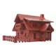thumbnail image 3 of Kits de construcción de cabañas de arquitectura con rompecabezas 3D, juguete de construcción DIY para niños, rompecabezas Villa moderna, 3 of 9