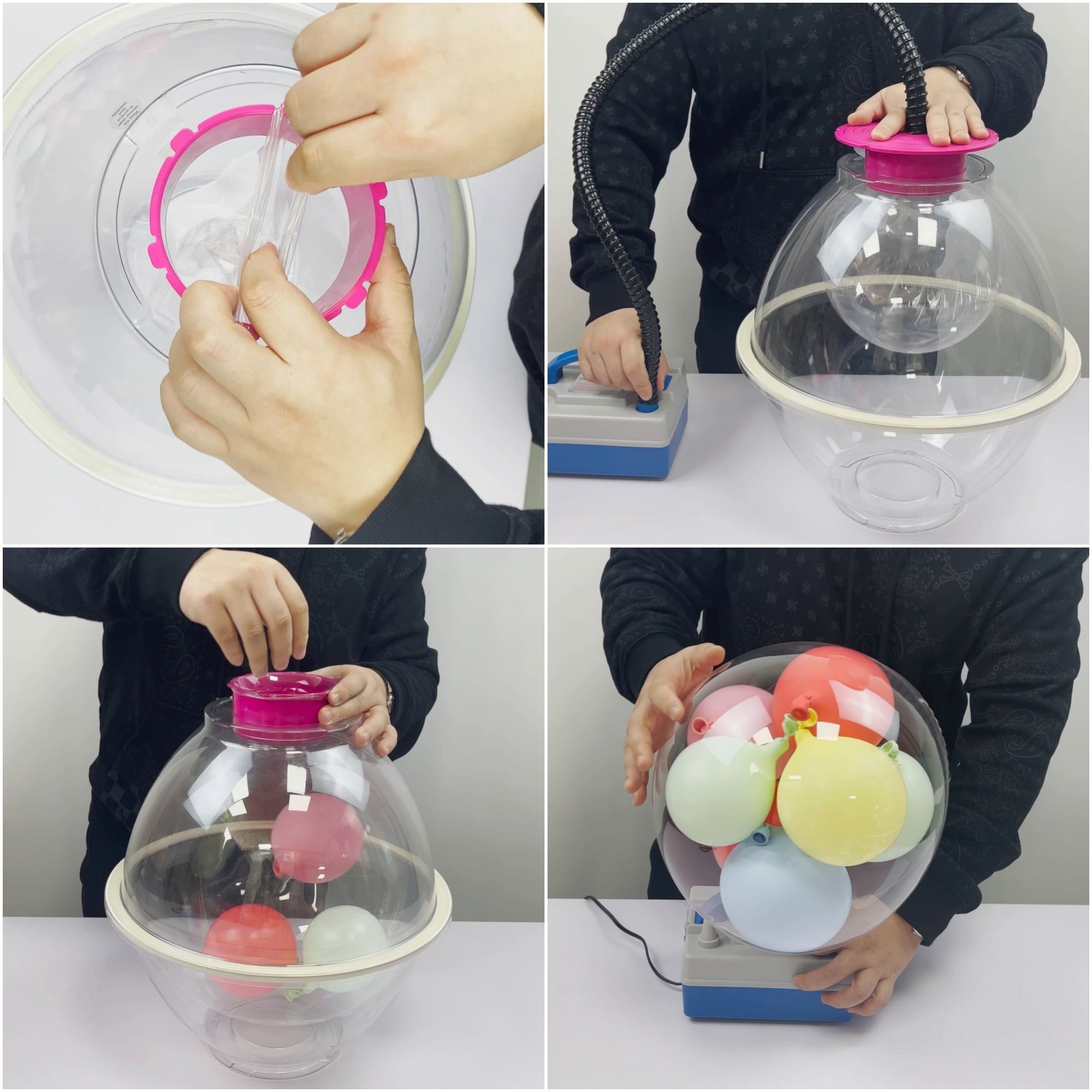 YUXUN Balloon Stuffing Machine DIY Tool 37cm for Rose Bouquet Wedding Birthday Party Gift Art