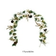 thumbnail image 3 of Extra-Long Christmas Berry Rattan Garland - Artificial Red Fruit Vine Wall Swag Fireplace Mantle Decor Reusable Holiday Accent(B), 3 of 6