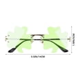 thumbnail image 2 of KAKOWELY 1 par de gafas creativas para fiesta del Día de San Patricio con forma de trébol, recuerdos de fiesta, 2 of 4