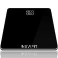 thumbnail image 1 of Báscula de baño INEVIFIT, báscula corporal digital de baño de alta precisión, mide con precisión un peso de hasta 400 lb, 1 of 5