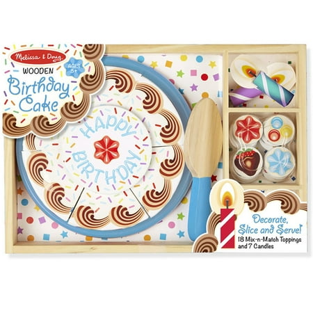 Developmental Play Food - Melissa and Doug Birthday Party Wooden Play Food