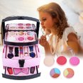 thumbnail image 3 of Cosmetics Girls Make Up Case Powder Blush Cosmetic Set Children Kids Makeup Playing Accessories Toys, 3 of 8