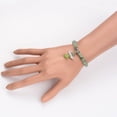 thumbnail image 4 of Natural Mixed Stone Kids Bracelets for Children's Day with Acrylic Bead and Silver Alloy Findings Lovely Wedding Dress Angel Dangle Mixed color Silver Inner Diameter: 39mm, 4 of 4
