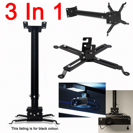 Universal Projector Ceiling Mount Bracket Fits Flat Or