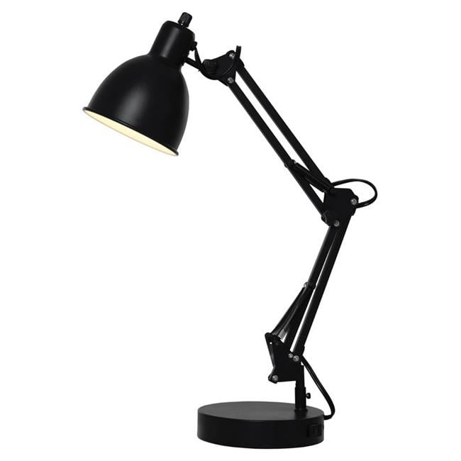 Living Accents 3805231 22.5 in. Matte Black Task Lamp - Walmart.com